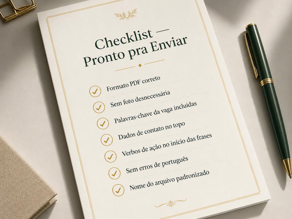 Checklist "Pronto pra Enviar"
